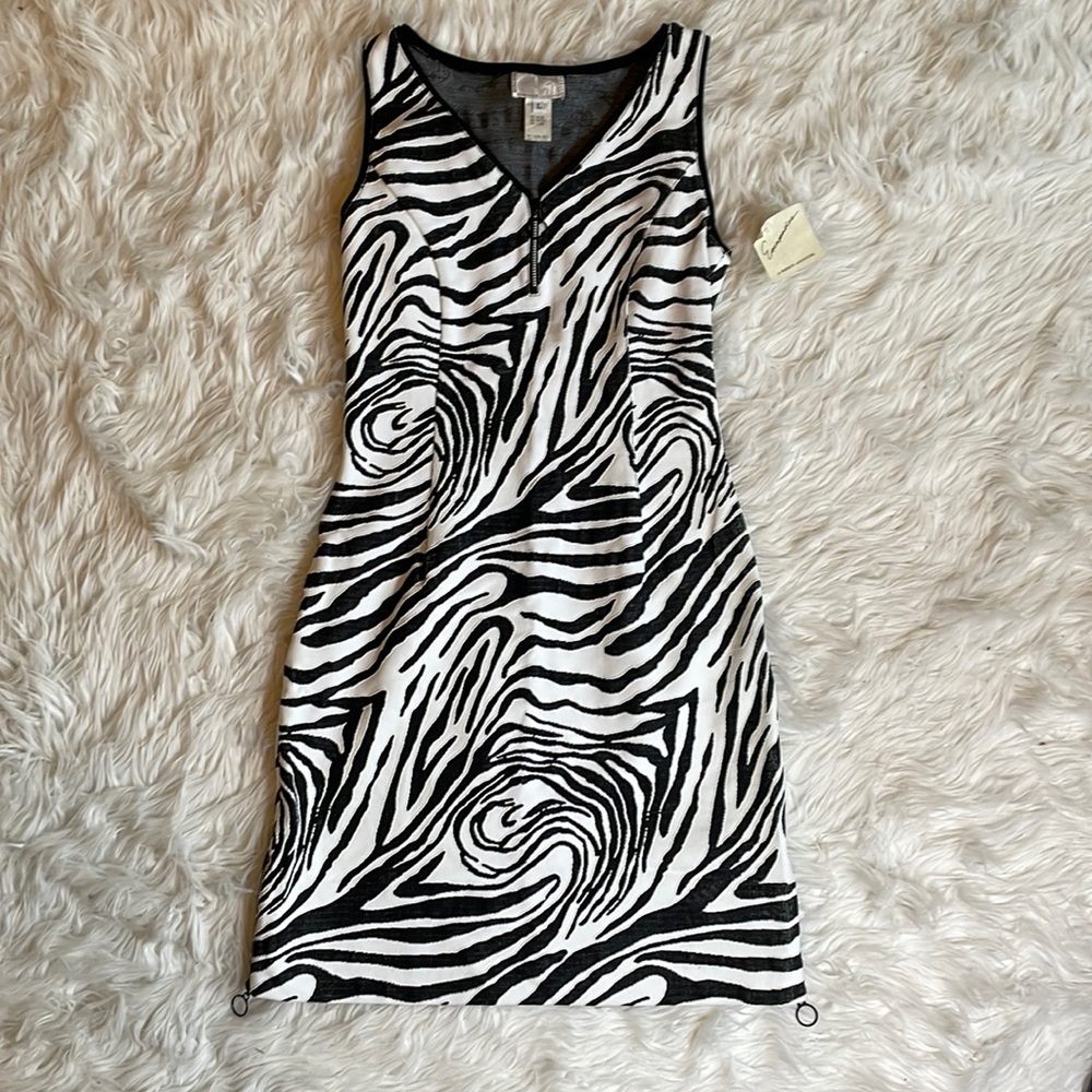 Zebra bodycon dress